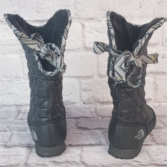 The North Face black puffer boots black size 7 women's - Picture 5 of 13